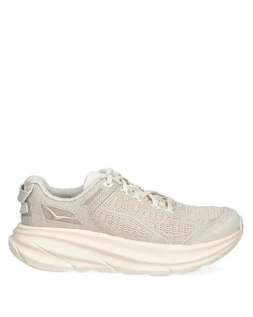 Hoka One One White Sneakers mit Mesh-Einsätzen