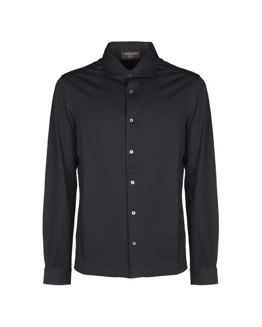 FILIPPO DE LAURENTIIS Blue Long-Sleeves Button-Up Shirt for men