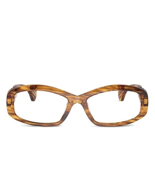Alain Mikli Brown Rectangle-Frame Sunglasses