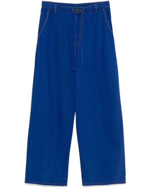 Christian Wijnants Piro Jeans Met Wijde Pijpen in het Blue
