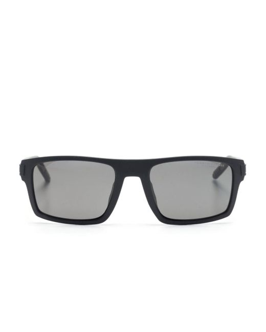 Tommy Hilfiger Logo-embossed Square-frame Sunglasses in Gray for Men | Lyst