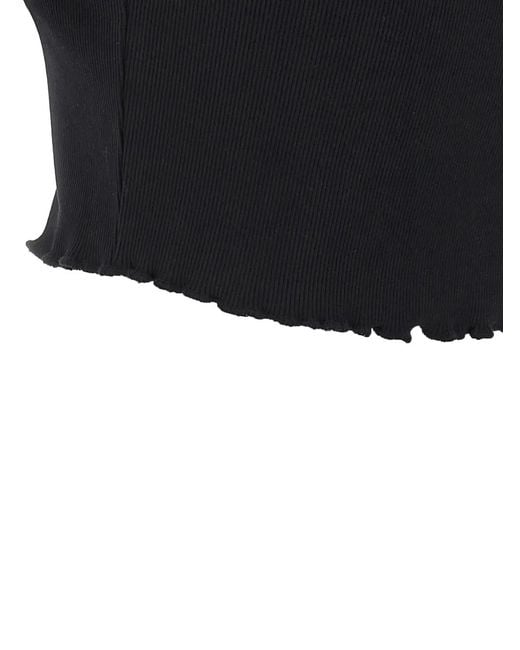 Moschino Black Ribbed T-Shirt