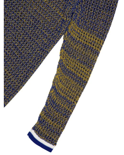 Marni Blue Two-Tone Hoodie for men