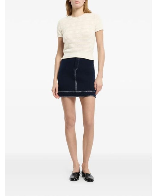 Barrie White Striped Top