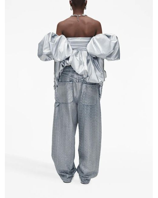 Marc Jacobs Bubble Metallic-Finish Top