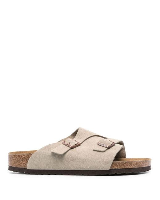 メンズ Birkenstock Zürich スエード サンダル White