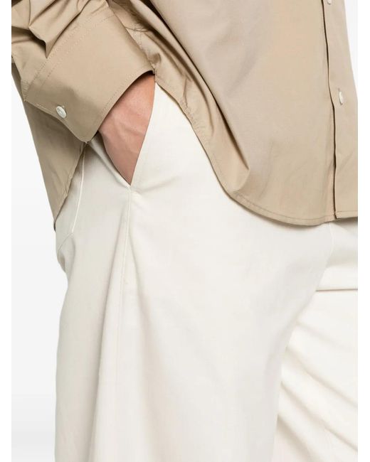 A.P.C. White Elasticated-Waist Trousers for men