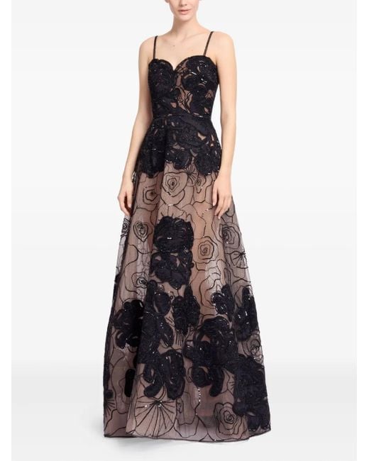 Elie Saab Black Robe mit Perlen