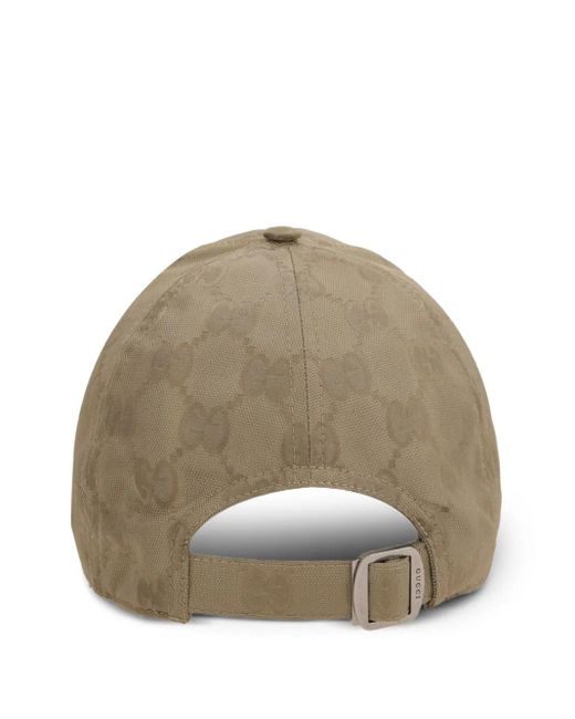 Gucci Natural Gg-Pattern Baseball Cap for men