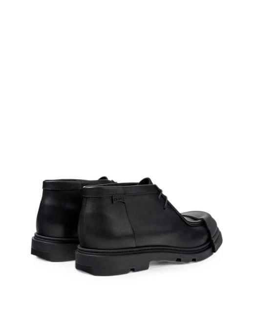 Camper Black Junction Leather Desert Boots for men