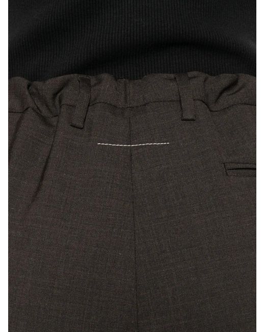 MM6 by Maison Margiela Black Pleated Trousers