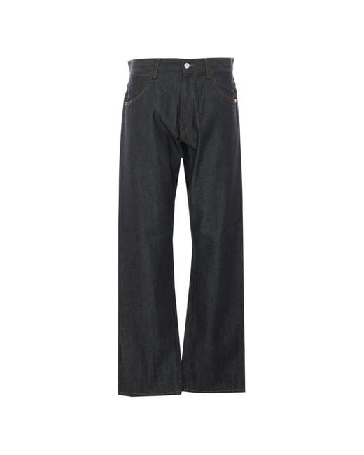 AMISH Black James Loose-Fit Jeans for men