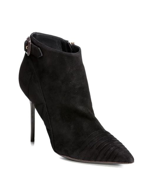 Burberry Black Alexandra Pointed-Toe Ankle Boots