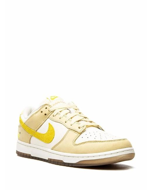 Nike Metallic Dunk Low "Lemon Drop" Sneakers