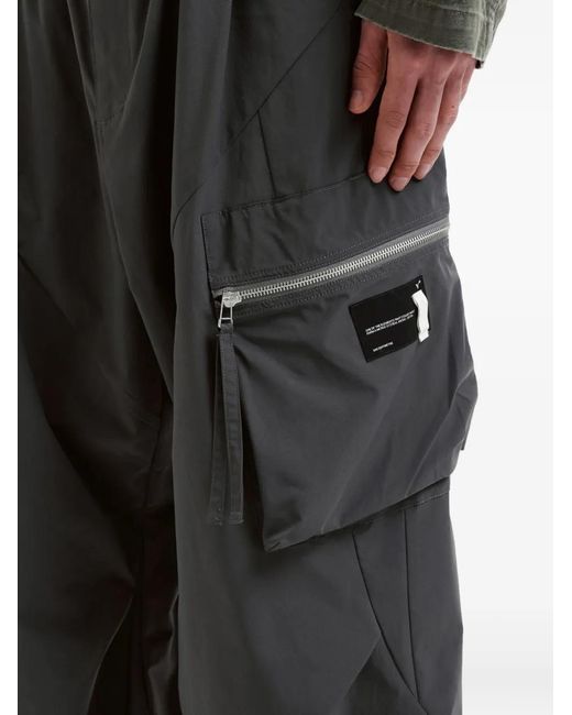 FIVE CM Gray Cargo-Pocket Trousers for men