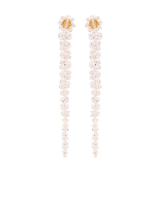Simone Rocha White Drip Earrings Accessories