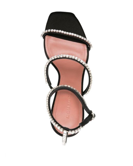 AMINA MUADDI Black Gilda 95mm Sandals