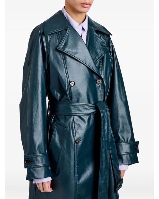 Proenza Schouler Blue Benedetta Belted Coat