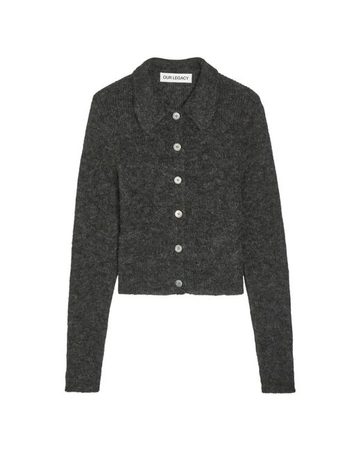 Our Legacy Black Mazzy Polo Cardigan