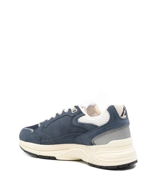 Autry Blue Hyperway Low Suede/Mesh