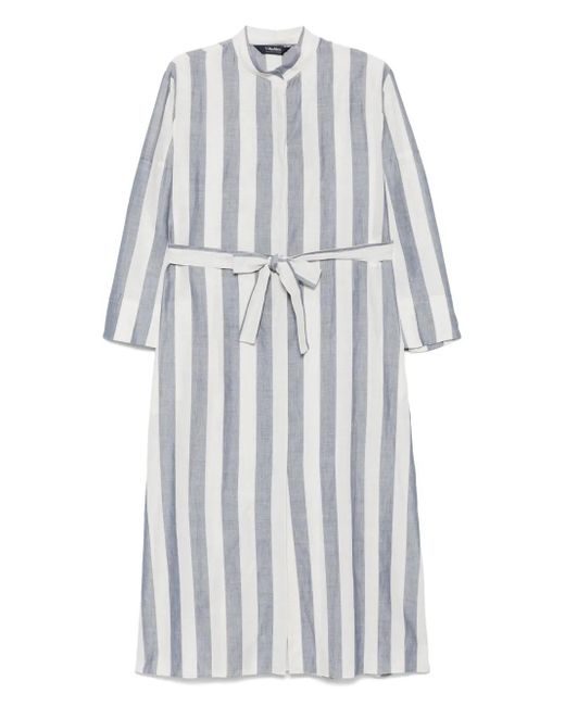 Max Mara Gray Rima Maxi Dress