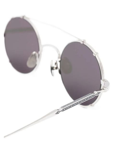 Matsuda Gray Round-Frame Sunglasses