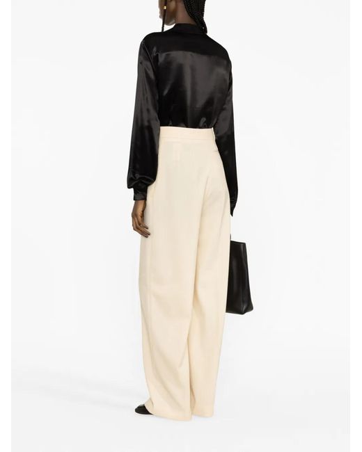 The Row Natural Gordon Virgin Wool Trousers