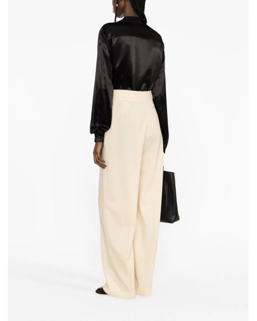 The Row Flared Broek in het Natural