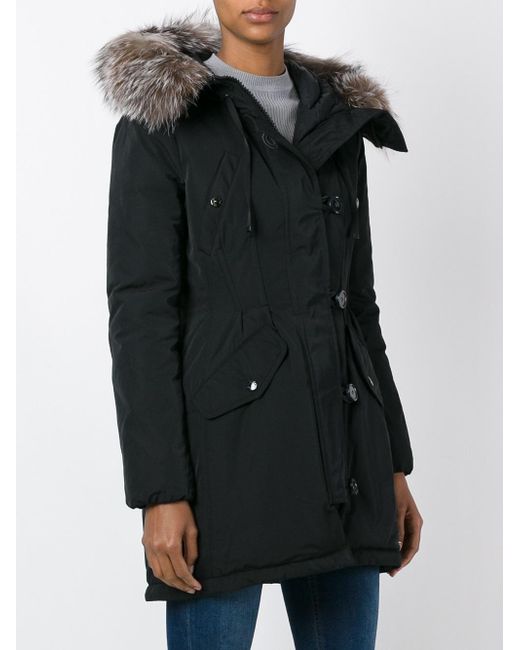 moncler fur trimmed parka moncler fur trimmed parka