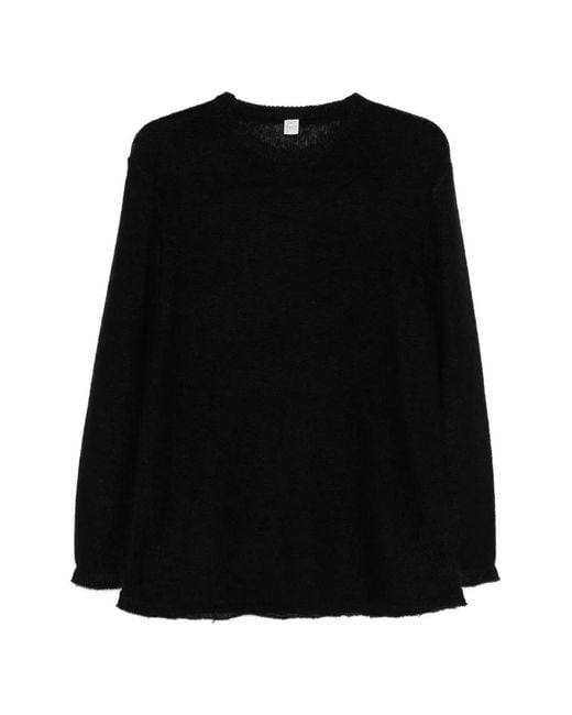 Pull À Design Ouvert Totême en coloris Black