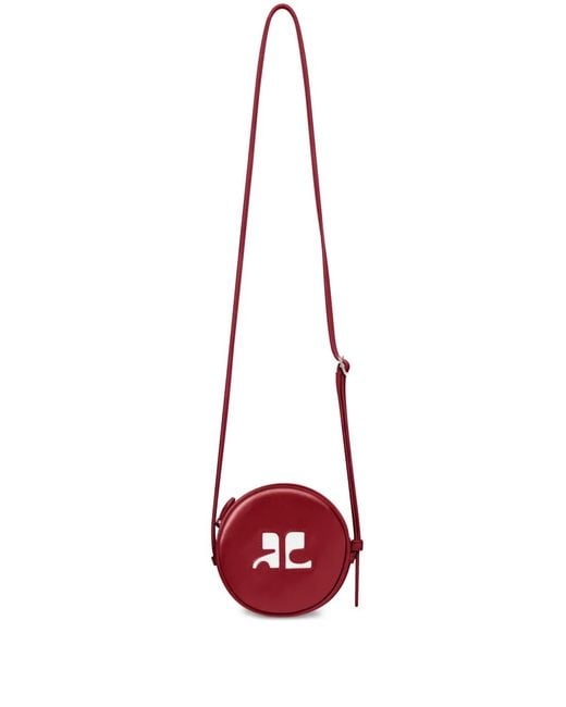 Courreges Red Reedition Small Circle Bag