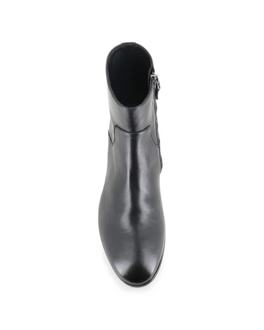 Alexander Hotto Black Leather Ankle Boots