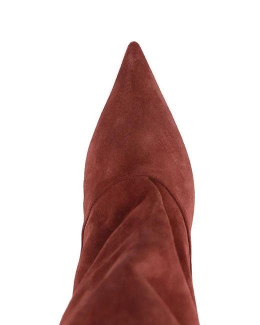 Paris Texas Red Ines Reverse Pointed Boots