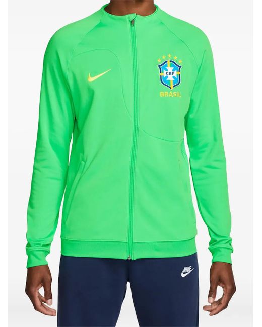 Nike Brazil Academy Pro Gebreide Voetbaltrui in het Green voor heren