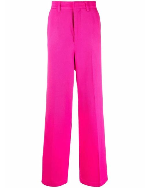 AMI Pink Hose Mit Weitem Bein