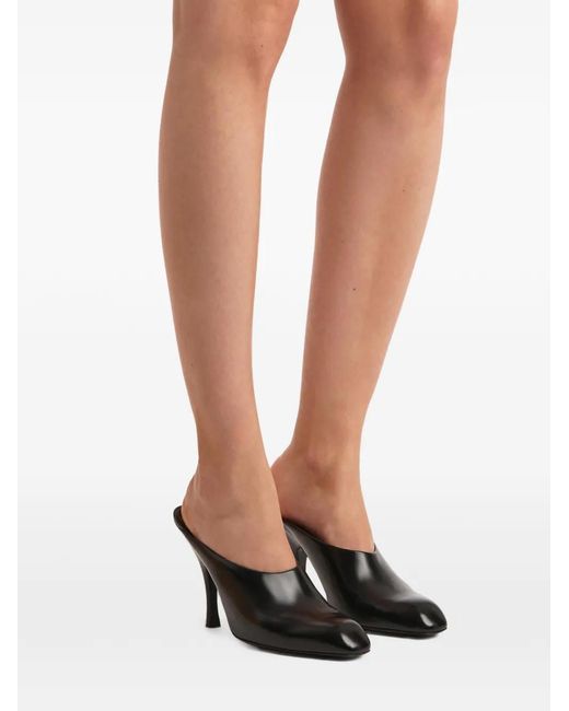 Khaite Black Slipper & Pantoletten
