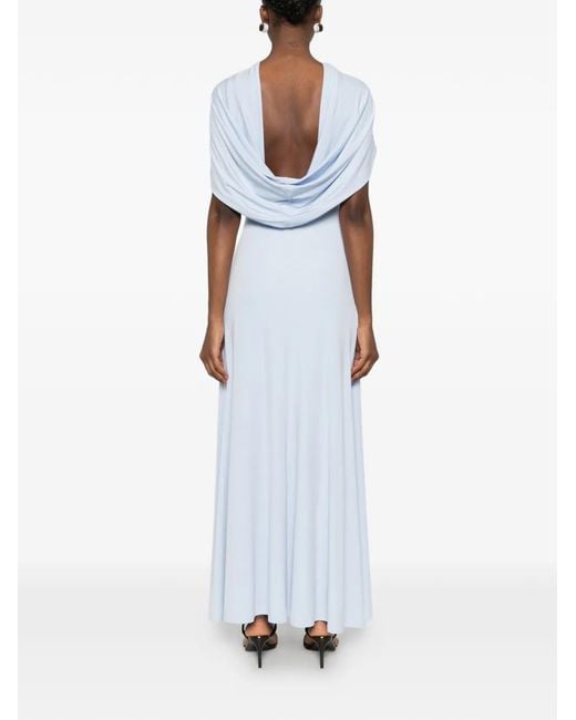 Esse Studios White Cowl Solina Dress