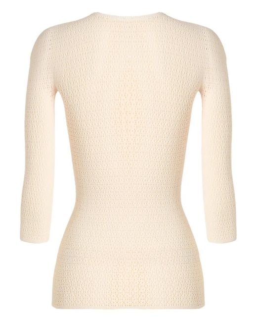 Wolford Natural Daisy Net Top