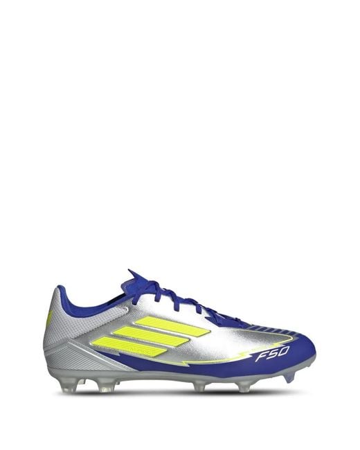 Adidas Blue F50 League Messi Firm/Multi-Ground Cleats for men