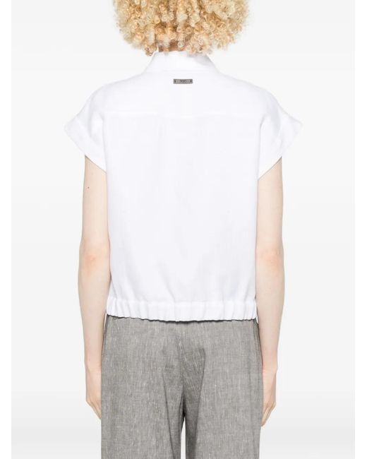 Peserico White Patch-Pocket Shirt