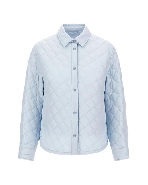 Herno Blue Ecoage Quilted Shirt Jacket