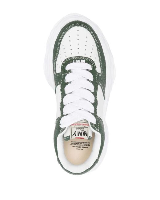 Maison Mihara Yasuhiro Green Wayne Low-Top Sneakers