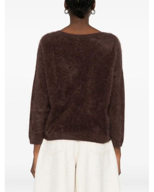 ABSOLUT CASHMERE Brown Soeli V-Neck Sweater