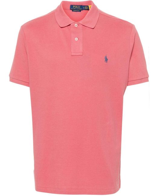 Polo Ralph Lauren Pink Polo Pony-motif Polo Shirt for men