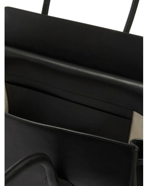 Jil Sander Black Voyage Medium Tote Bag