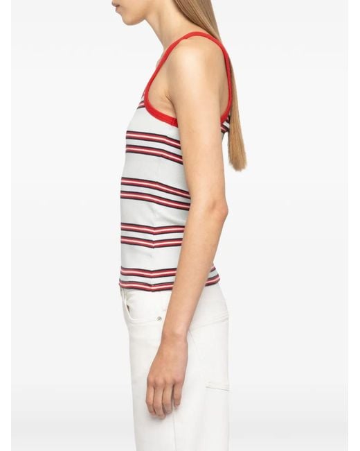 Zadig & Voltaire Red Débardeur Albao