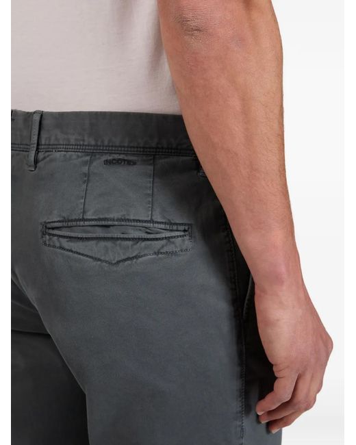 Incotex Gray Gabardine Slim-Fit Trousers for men