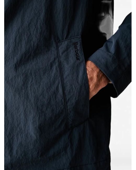 Barbour Blue Veste Roking À Col En Velours Côtelé for men
