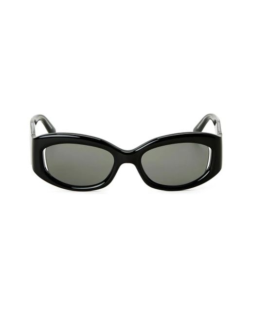 Christopher Esber Black Davies Beluga Round-Frame Sunglasses
