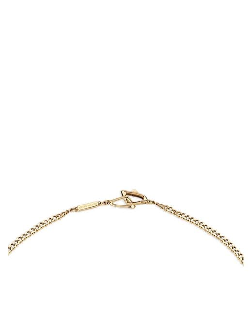 Aston Martin Watches Metallic Logo-Pendant Necklace for men